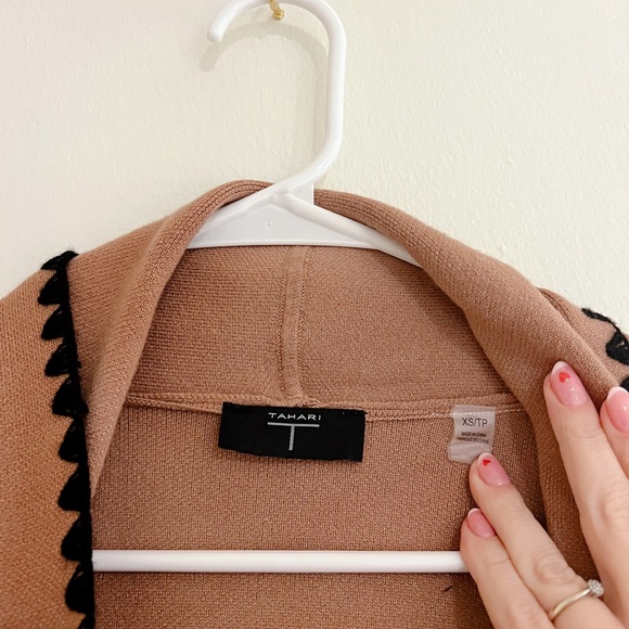 Tahari Belted Cardigan Coat – Size XS - Picture 3 of 3